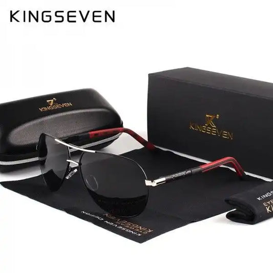 Kingseven naočare za sunce N725 black - red