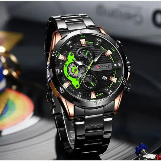 Curren Muški sat 8402 BLACK GREEN