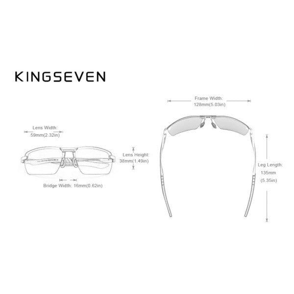 Kingseven naočare za sunce N7241 black