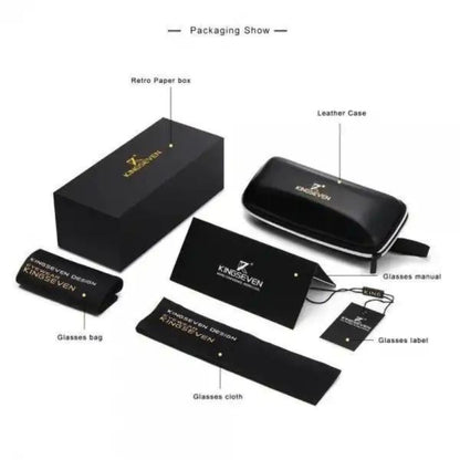 Kingseven naočare za sunce N7375 black gold
