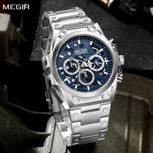 Megir Muški sat 4220 SILVER