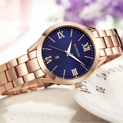 Curren Ženski sat 9007 ROSE GOLD - BLUE